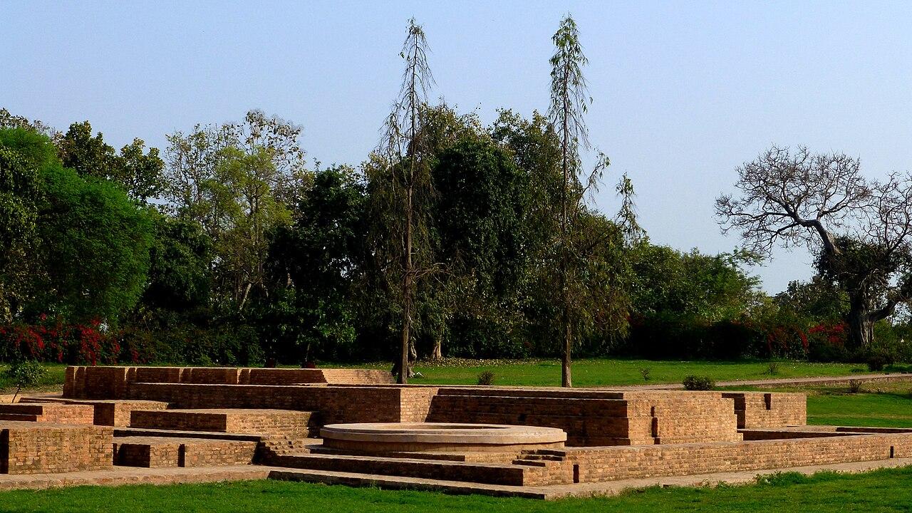 Monastic buildings at Jetavana in Shravasti.
